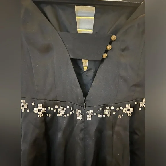 Nanette Lepor Silk Beaded Sleeved Mini Dress - Picture 9 of 13